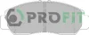 Колодки тормозные дисковые PROFIT 5000-1669 (фото 1)