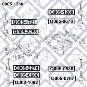 Подушка підрамника Q-fix Q005-1260