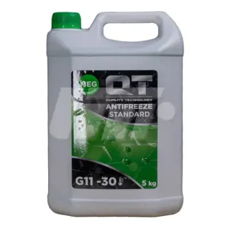Антифриз QT MEG STANDARD -30 G11 зелений 5кг QT-OIL QT-oil QT552305