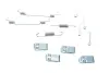 Комплект пружинок колодок ручника Hyundai Santa Fe 06- QUICK BRAKE 105-0019 (фото 3)