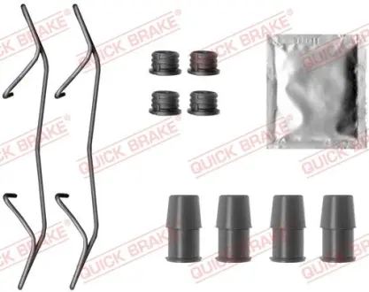 Монтажний комплект гальмівної накладки QB109-0075 QUICK BRAKE 1090075