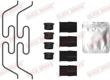 Монтажний набір гальмівних колодок передн VOLVO XC60 I JAGUAR E-PACE, F-PACE, XE, XF II, XF SPORTBRAKE LAND ROVER DISCOVERY SPORT, RANGE ROVER EVOQUE, RANGE ROVER VELAR 1.5H-5.0H 05.08- QB109-0090 QUICK BRAKE 1090090