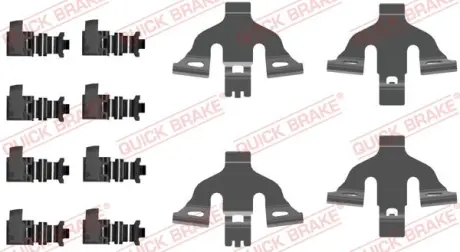 Монтажний комплект гальмівної накладки QB109-0092 QUICK BRAKE 1090092