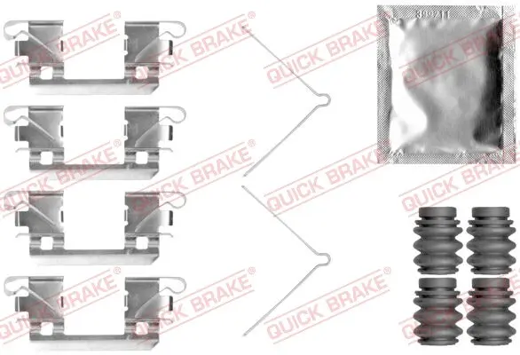 Монтажний набір гальмівних колодок передн HONDA JAZZ IV 1.3/1.5 09.15- QB109-0113 QUICK BRAKE 1090113 (фото 1)