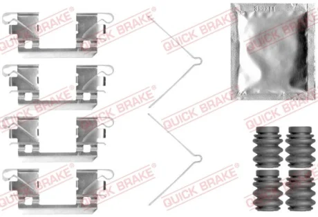 Монтажний набір гальмівних колодок передн HONDA JAZZ IV 1.3/1.5 09.15- QB109-0113 QUICK BRAKE 1090113