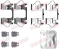 Монтажний набір гальмівних колодок передн FORD MONDEO V OPEL INSIGNIA B, INSIGNIA B COUNTRY, INSIGNIA B GRAND SPORT 1.0-2.5 09.12- QB109-0116 QUICK BRAKE 1090116 (фото 1)