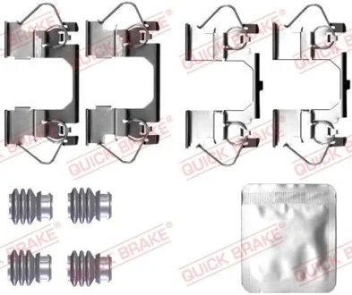Монтажний набір гальмівних колодок передн FORD MONDEO V OPEL INSIGNIA B, INSIGNIA B COUNTRY, INSIGNIA B GRAND SPORT 1.0-2.5 09.12- QB109-0116 QUICK BRAKE 1090116