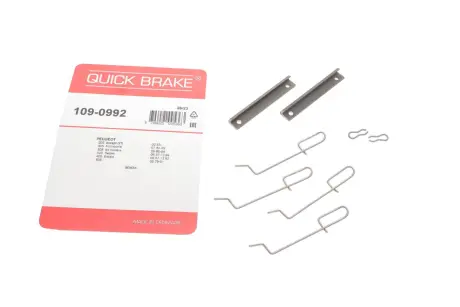 Комплект прижимних планок гальмівного супорту QUICK BRAKE 109-0992