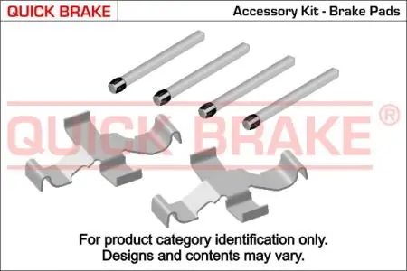 Монтажний комплект гальмівної накладки QB109-1039 QUICK BRAKE 1091039