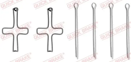 Монтажний комплект гальмівної накладки QB109-1099 QUICK BRAKE 1091099