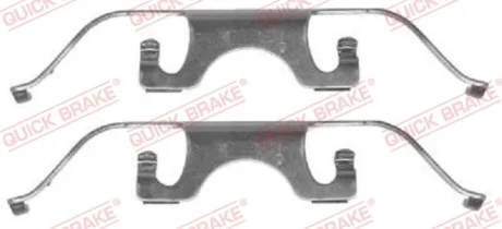 Планка супорта (переднього) прижимна (к-кт) BMW 5 (E39) 95-96 (Ate) QUICK BRAKE 109-1224