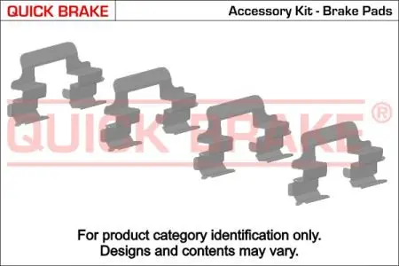 Монтажний комплект гальмівної накладки QB109-1632 QUICK BRAKE 1091632