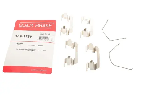 Комплект прижимних планок гальмівного супорту 109-1789 QUICK BRAKE 1091789