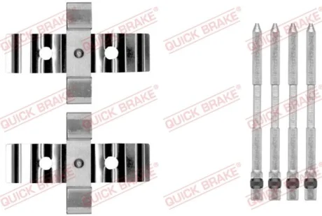 Планка супорта (переднього) прижимна (к-кт) Renault Clio 2.0 16V 06- (Brembo) QUICK BRAKE 109-1848