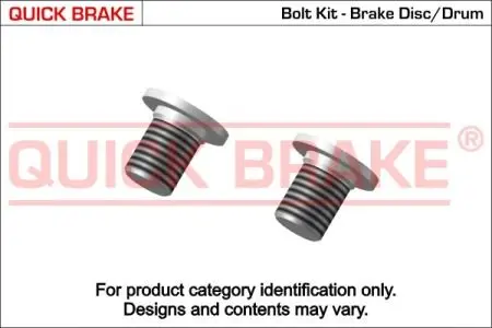 Монтажний болт гальмівного диску QB11664K QUICK BRAKE 11664K