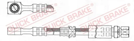 Гальмівний шланг QUICKBRAKE QUICK BRAKE 50.976