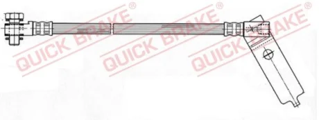 Гальмівний шланг QUICKBRAKE QUICK BRAKE 59.978X