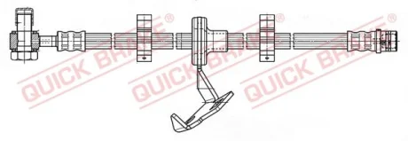 Тормозний шланг QUICKBRAKE QUICK BRAKE 59.987X