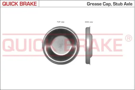 Кришка підшипника маточини (задня)) Citroen Berlingo/C3/C5/C6/Peugeot 1007 93- (d=64mm) QUICK BRAKE 9826