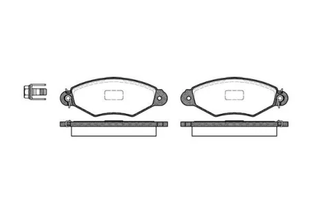 Колодка гальм. диск. CITROEN XSARA, RENAULT KANGOO (KC0/1_) передн. (вир-во) REMSA 0643.00