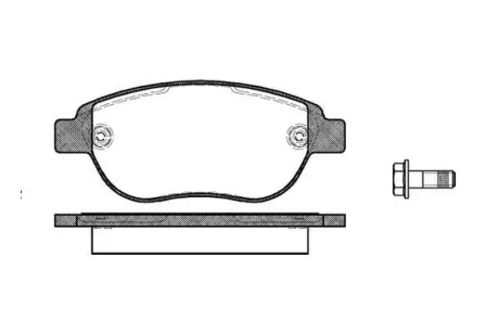 Колодка гальм. диск. CITROEN C3, C4, PEUGEOT 207, 307 передн. REMSA 0841.00