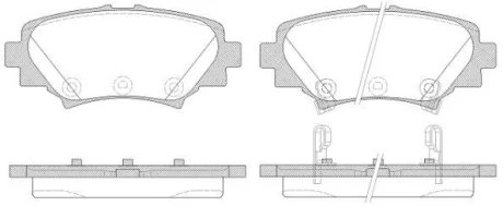 Колодки тормозные дисковые REMSA 1570.02