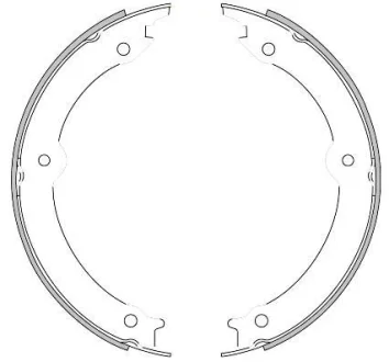 Колодки тормозные барабанные REMSA 4620.00