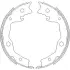 Колодка гальм. барабан. NISSAN X-TRAIL 07-, QASHQAI 07-, JUKE 10 задн. REMSA 4752.00 (фото 1)