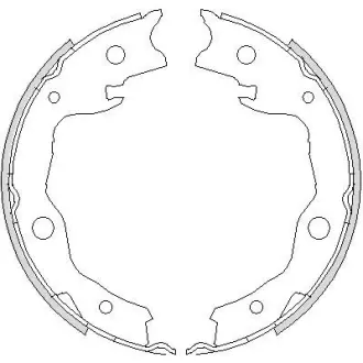 Колодка гальм. барабан. NISSAN X-TRAIL 07-, QASHQAI 07-, JUKE 10 задн. REMSA 4752.00