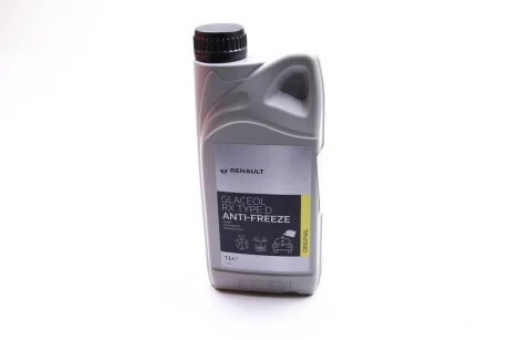 Антифриз-концентрат Glaceol Rx Type D, 1 л, зелений RENAULT 7711428132