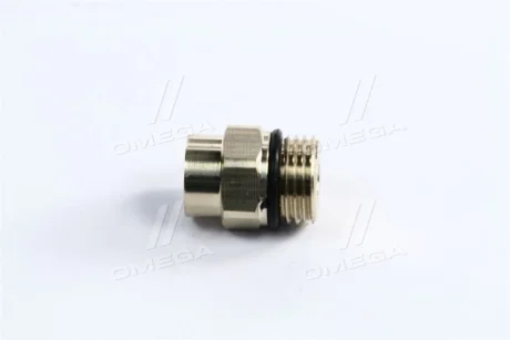 З\'єднувач пневматичний різьбовий-цанговий прямий М16х1.5-6 латунь RIDER RD 08.24.00