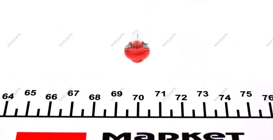Автолампа 24V 1.5W BX8.4d Red (в щиток приладів) RING Ring R508TMRE (фото 1)