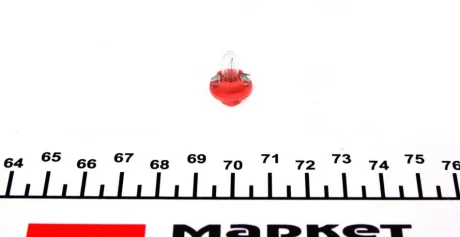 Автолампа 24V 1.5W BX8.4d Red (в щиток приладів) RING Ring R508TMRE
