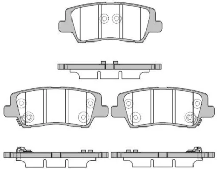 Гальмівні колодки дискові ROADHOUSE 21564.05