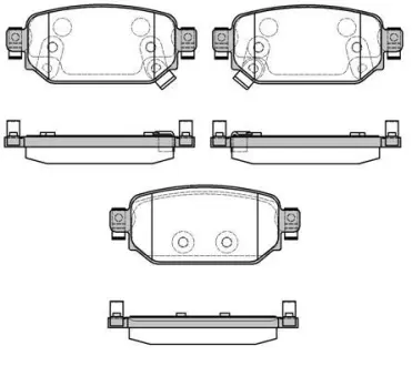 Гальмівні колодки дискові задні MAZDA 3 02/17- ROADHOUSE 21731.02