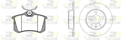 Гальмівний комплект (Диски RH 6547.00 + Колодки RH 2263.03) ROADHOUSE 8263.04