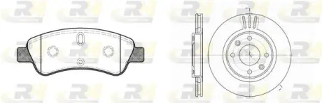 Гальмівний комплект (Диски RH 6603.10 + Колодки RH 2840.10) ROADHOUSE 8840.00