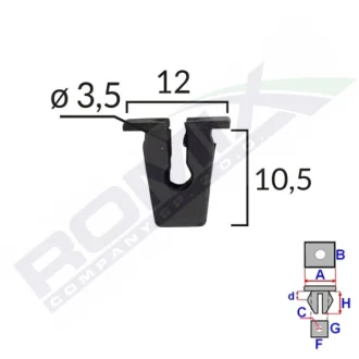 Пістон автомобільний ROMIX RX 15505