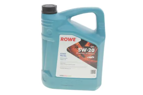 Олива 5W20 HIGHTEC SYNT RS HC (5L) (WSS-M2C925-A/-B/STJLR.03.5004) (ACEA A1/B1) ROWE 20186-0050-99