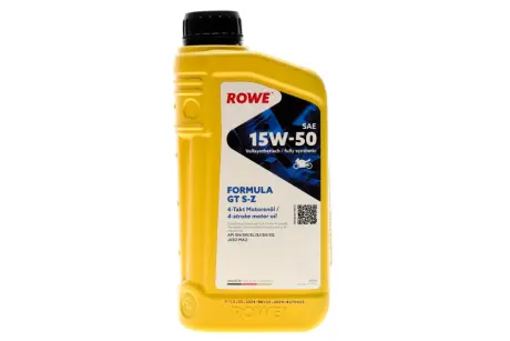 Олива 15W50 S-Z HIGHTEC FORMULA GT 4T (1L) (API SN/SM/SL/SJ/SH/SG - JASO MA2) ROWE 20203-0010-99