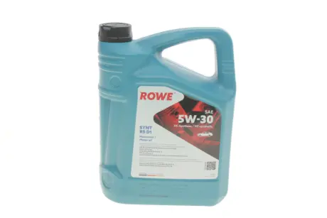 Олива 5W30 HIGHTEC SYNT RS D1 (5L) (Ford WSS-M2C945-A/929-A/946-A/GM DEXOS1 GEN2/GM 6094M/4718M) ROWE 20212-0050-99