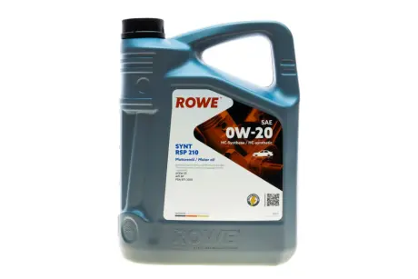 Олива 0W20 HIGHTEC SYNT RSP 210 (5L) (ACEA C5) (API SP) PSA B71 2010 ROWE 20371-0050-99