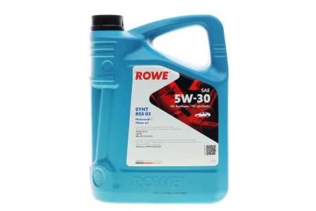 Олива 5W30 HIGHTEC SYNT RSS 03 (5L) (MB 229.31/229.51) (ACEA C2/C3/API SP) ROWE 20372-0050-99