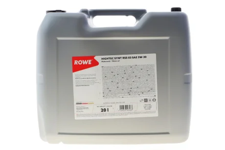 Олива 5W30 HIGHTEC SYNT RSS 03 (20L) (MB 229.31/229.51) (ACEA C2/C3/API SP) ROWE 20372-0200-99