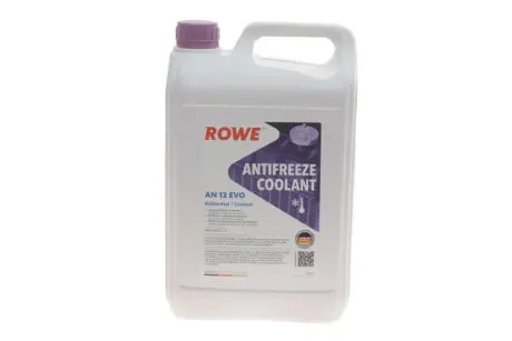 Антифриз (фіолетовий) G12 EVO (5L) HIGHTEC ANTIFREEZE COOLANT AN 12 EVO (1:1=-37°C) (концентрат) ROWE 21080-0050-99