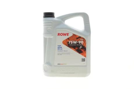 Олива 75W90 HIGHTEC TOPGEAR HC-LS (5L) (MIL-L 2105D) (API GL-4/GL-5/GL-5 LS) ROWE 25004-0050-99