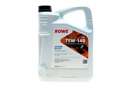 Олива 75W140 HIGHTEC HYPOID EP S-LS (5L) (BMW MSP/A/Ford M2C187-A/192-A/192-A)MB235.61) (коричневый) ROWE 25029-0050-99