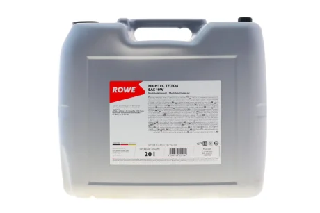 Олива трансмісійна TF-TO4 SAE 10W (20L) (API GL4/ZF TE-ML 03C) ROWE 25031-0200-99