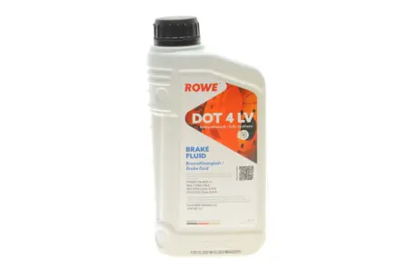 Рідина гальмівна HIGHTEC BRAKE FLUID DOT 4 LV (1L) (ABS/ESP) ROWE 25114-0010-99