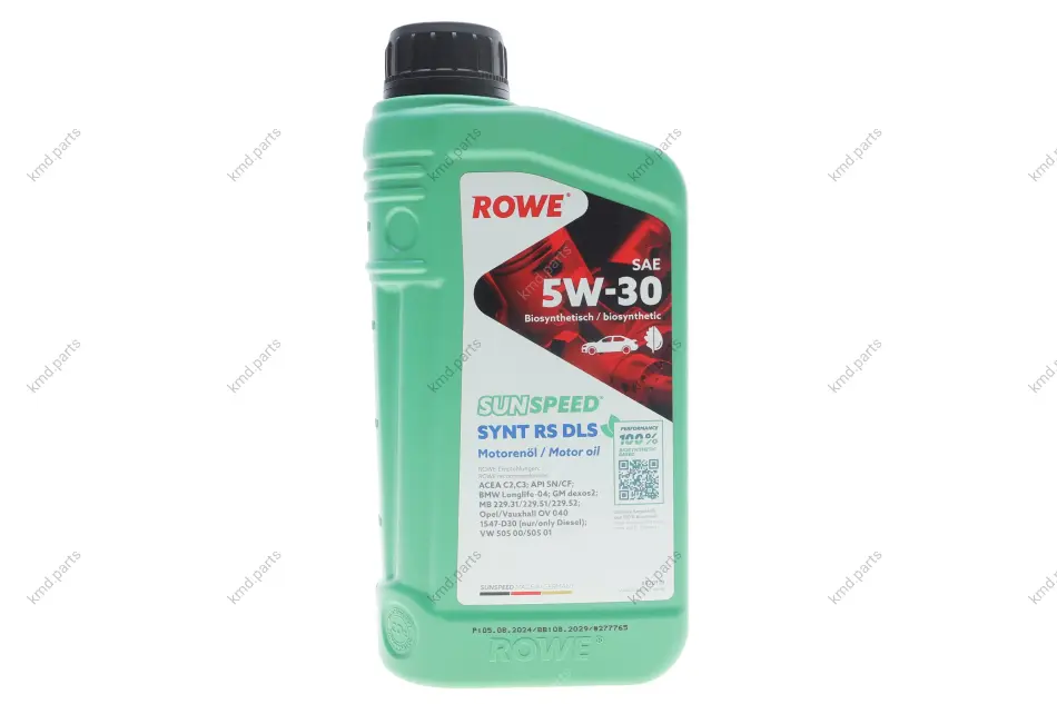 Олива 5W30 SUNSPEED SYNT RS DLS (1L) (MB 229.31/229.51/MB 229.52/BMW LL-04) (ACEA C2,C3/API SN/CF) ROWE 4920118-0010-99 (фото 1)